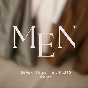 MEN’S CLOTHING BEYOND THIS LISTING